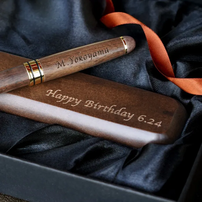 木製ボールペン&ペンケースギフトセット