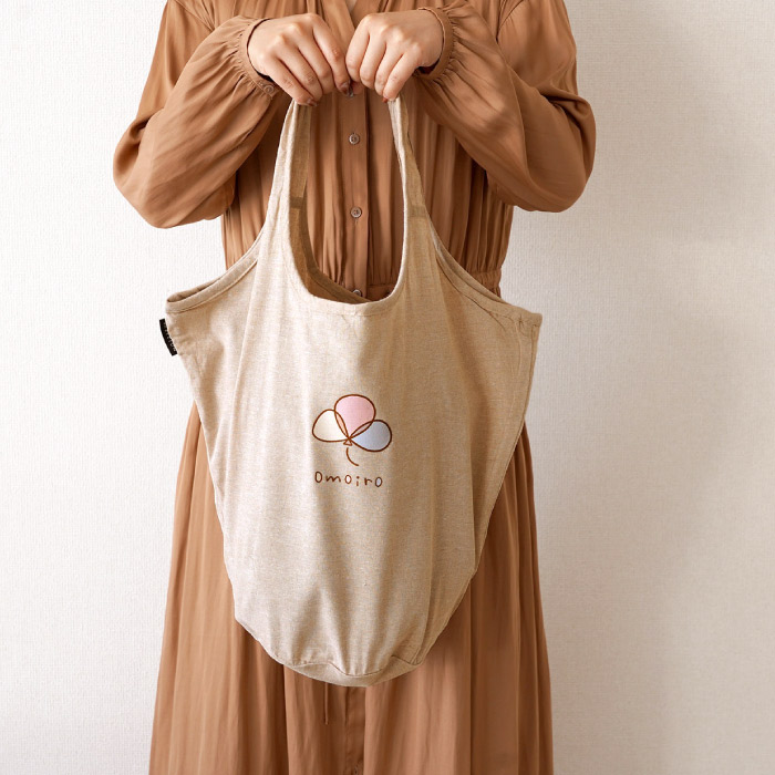 ロゴ入れ 折りたたみコットンエコバッグ