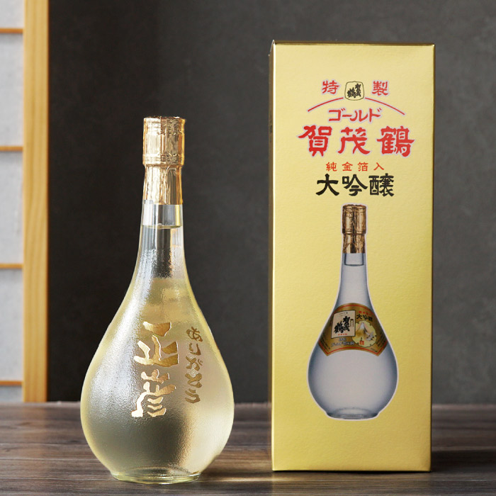 ボトル彫刻ゴールド賀茂鶴大吟醸