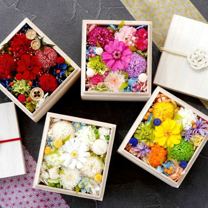 『花たまて箱』 プリザーブドフラワー