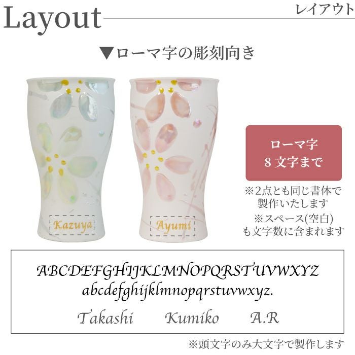 陶器 美濃焼 さくらペアタンブラー