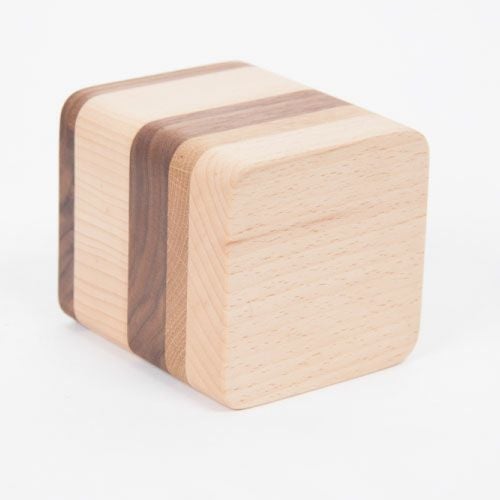 無垢材ペン立て角 サークル