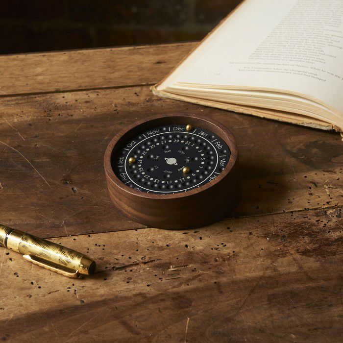 万年カレンダー　ウォールナット