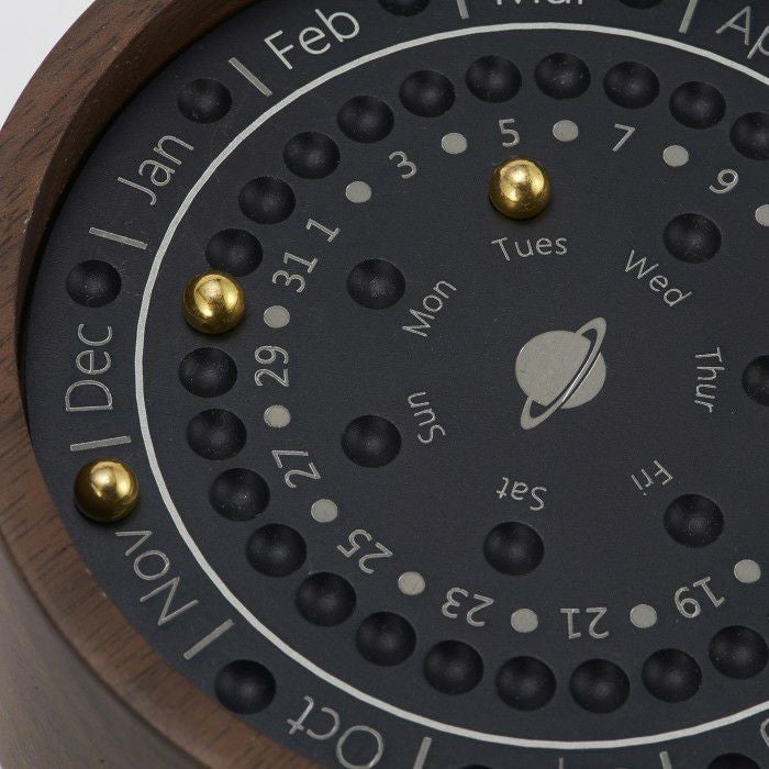万年カレンダー　ウォールナット