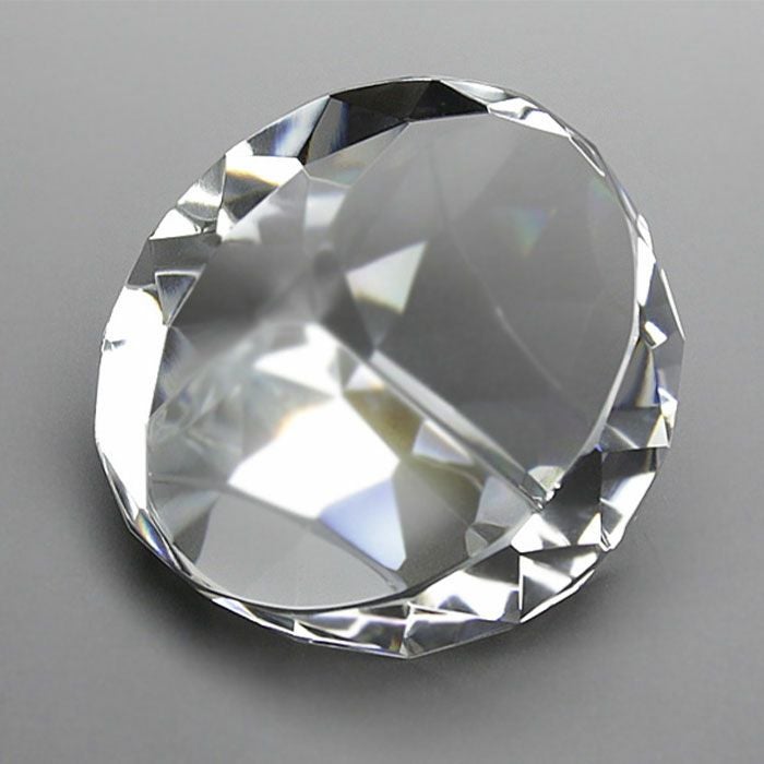 ダイヤカットクリスタルペーパーウェイト