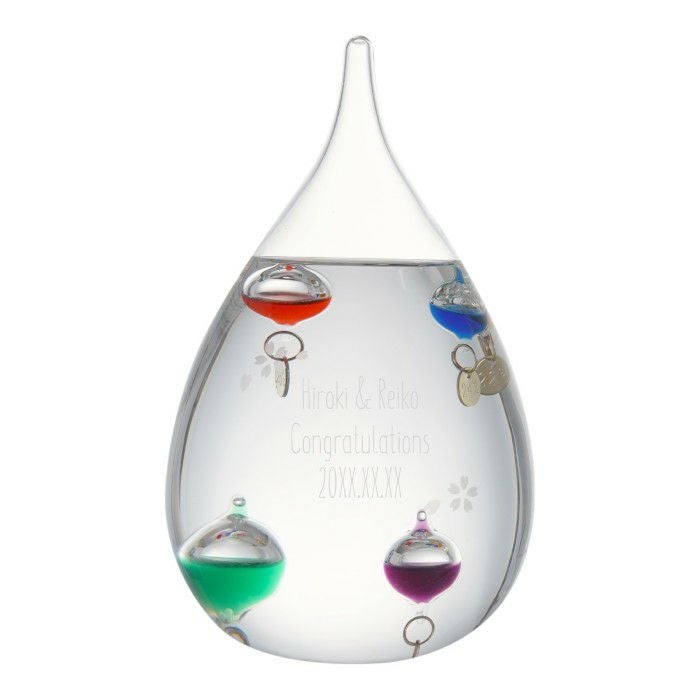 ガリレオ温度計 しずく型 Lサイズ