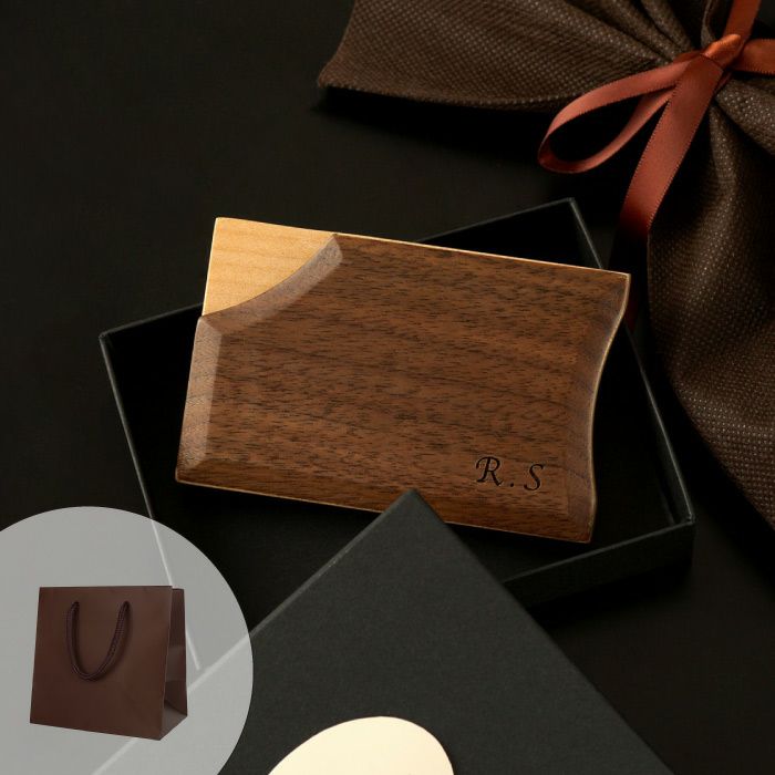 木製不思議な名刺入れ-DOUBLE-