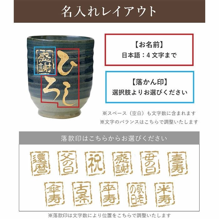 湯飲み 刷毛巻寿司湯呑 【単品】