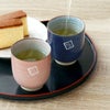 有田焼湯呑[粉引千段]　ペア