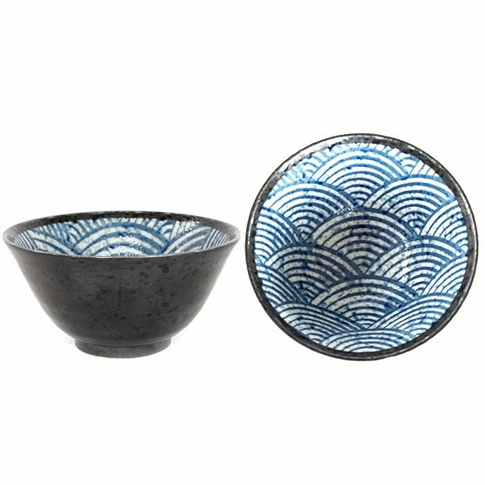 美濃焼 青海波模様 （単品）