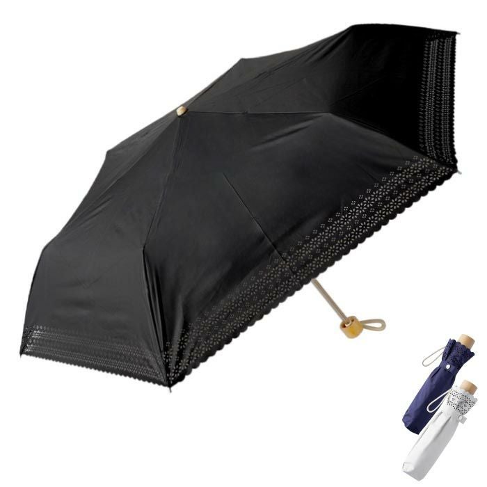 レディース 折りたたみ 晴雨兼用傘 花柄