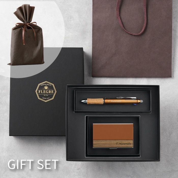 フリクションボール3ウッド＆異素材名刺入れ