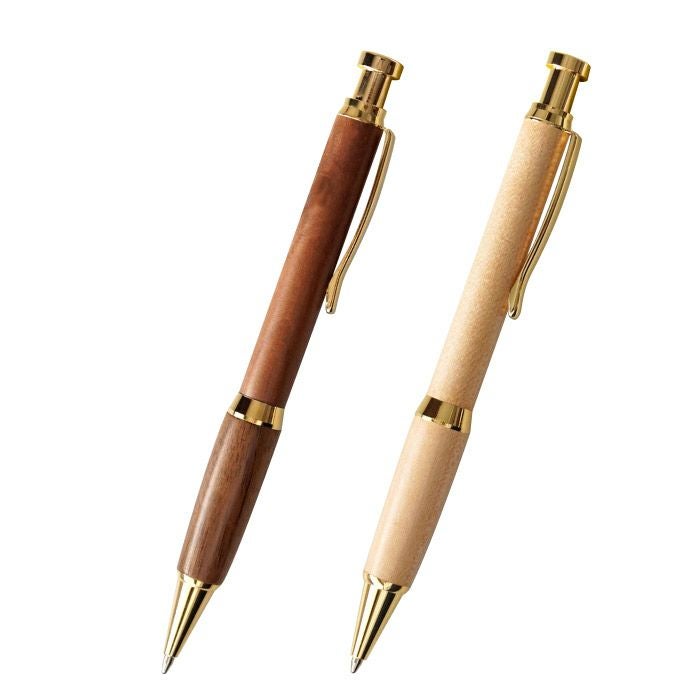 木製ノック式ボールペン