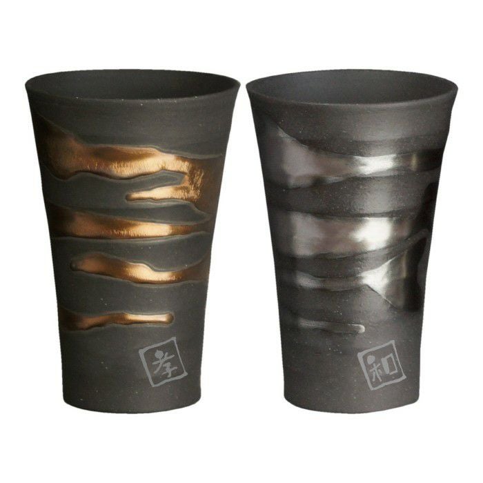 金銀 流し雲 ペア カップ