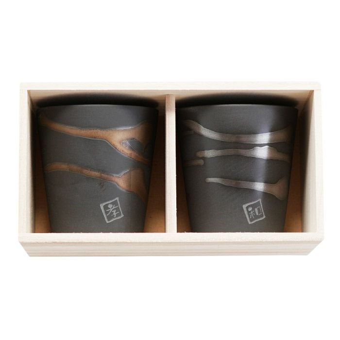 金銀流し雲ロックカップペア