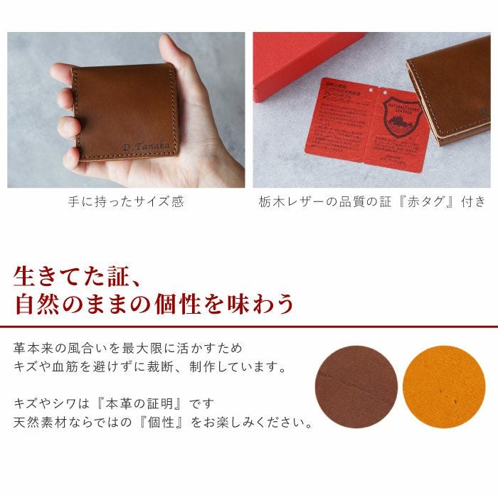 栃木レザー ボックスコインケース
