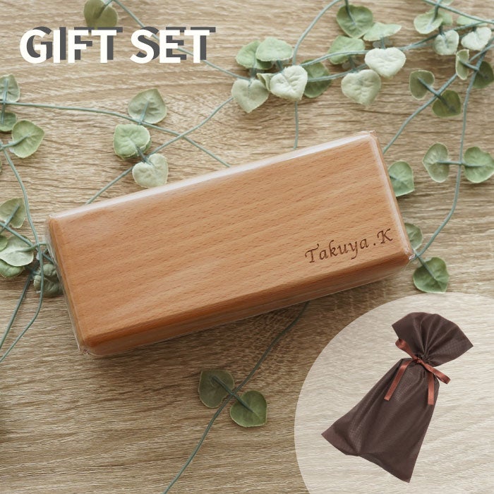 木製メガネケース スクエア